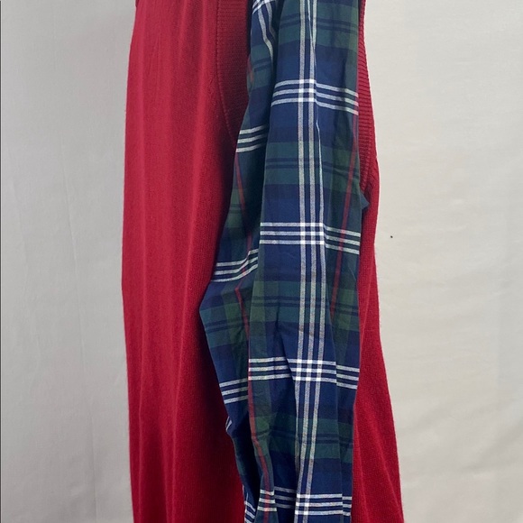 Hart Schaffner Marx Mens V Neck Vest Sz 2XT Red 100% MERINO WOOL New - Picture 8 of 9